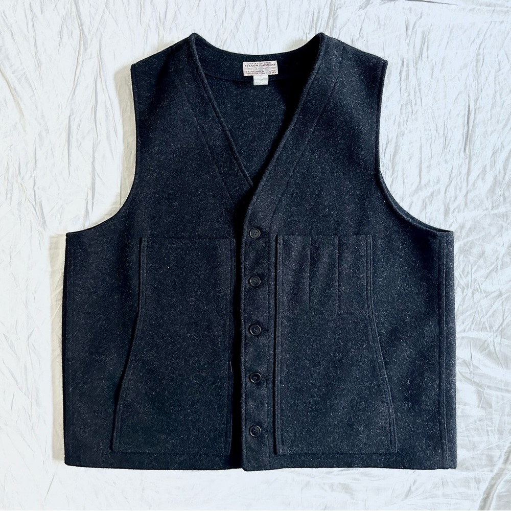 Filson Charcoal Wool Vest